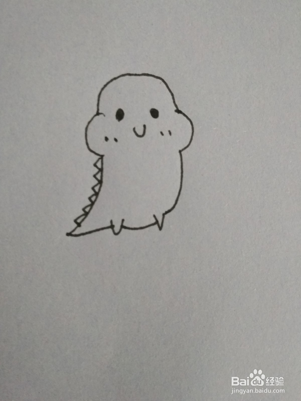 如何画出小恐龙
