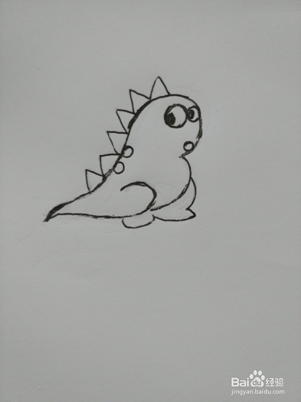 怎么用黑色圆珠笔画画(简单儿童画)