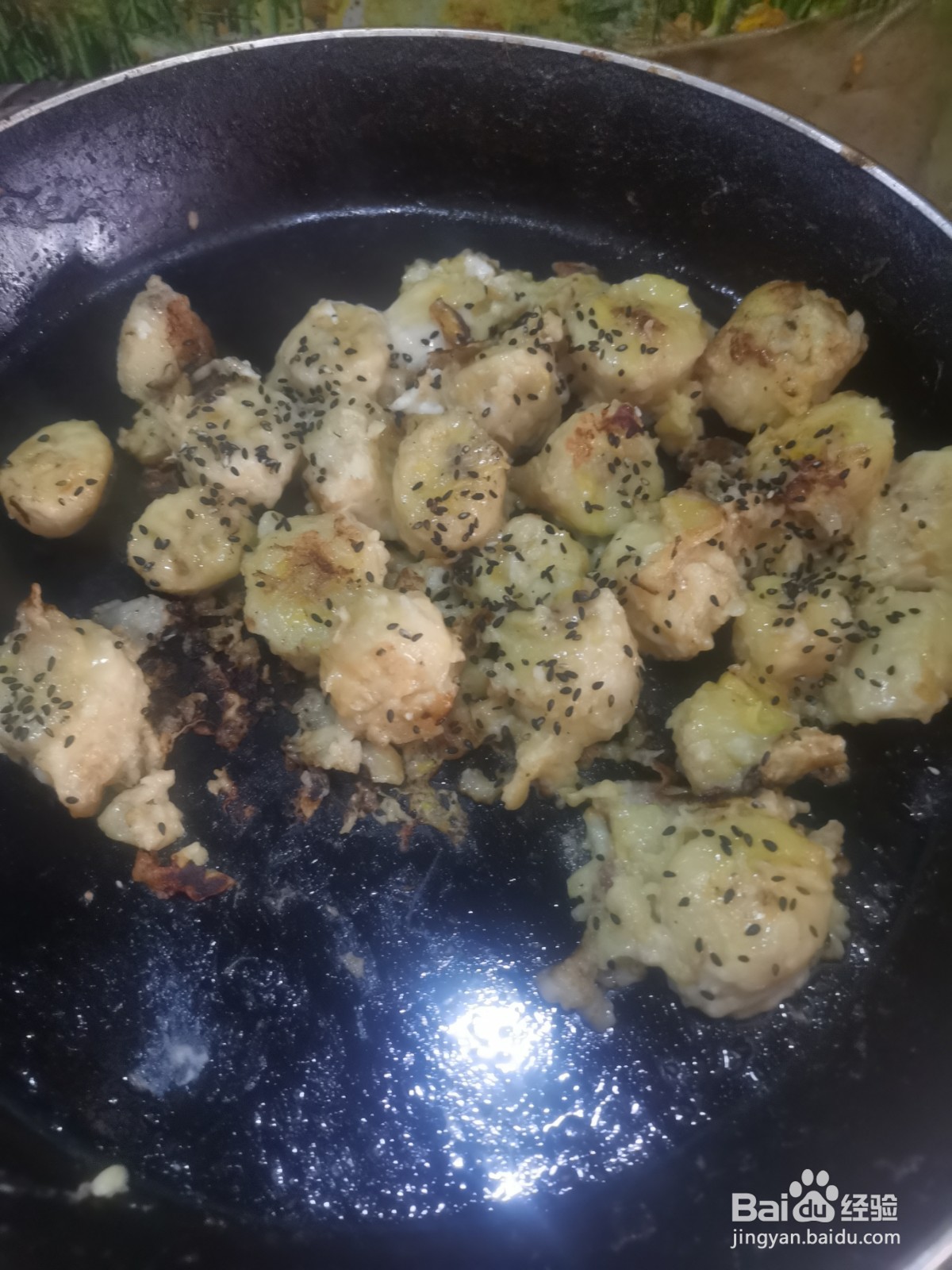 平底锅煎香蕉