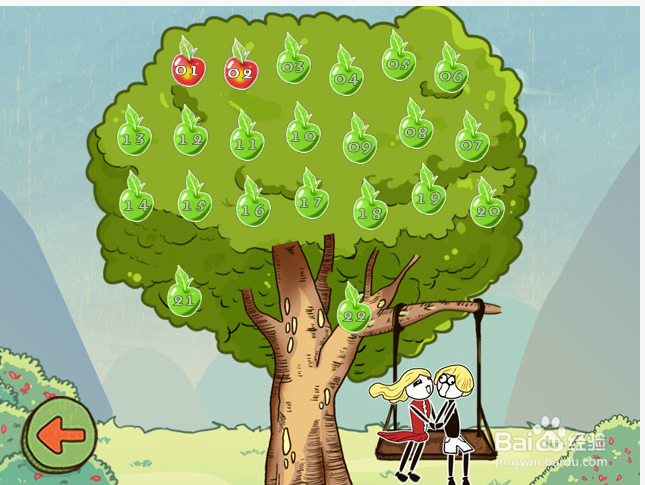 flash小游戏 小苹果 攻略