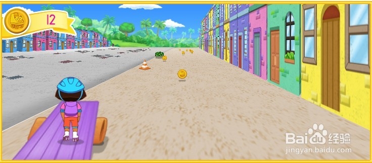 朵拉溜滑冰小游戏