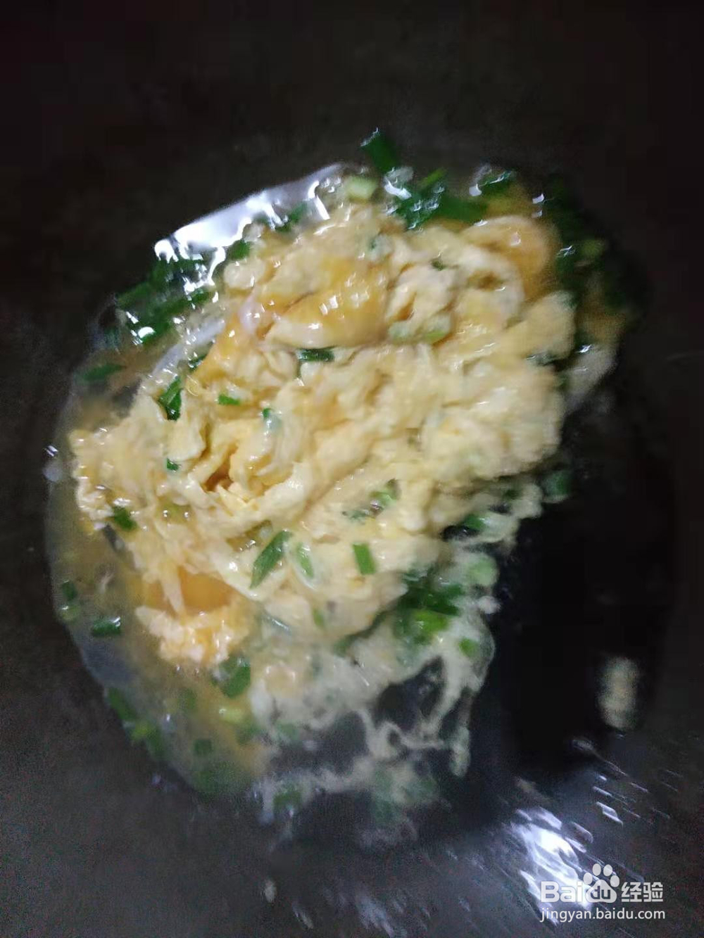 蚕豆米香菇炒鸡蛋