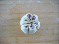 紫薯花朵枣泥包