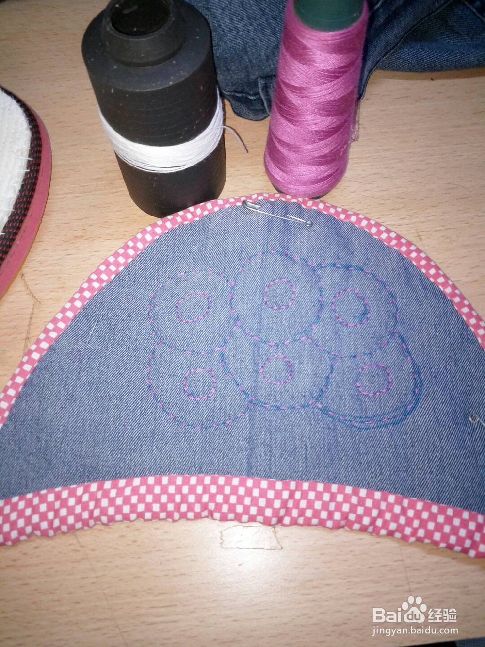 好看的牛仔布棉拖鞋