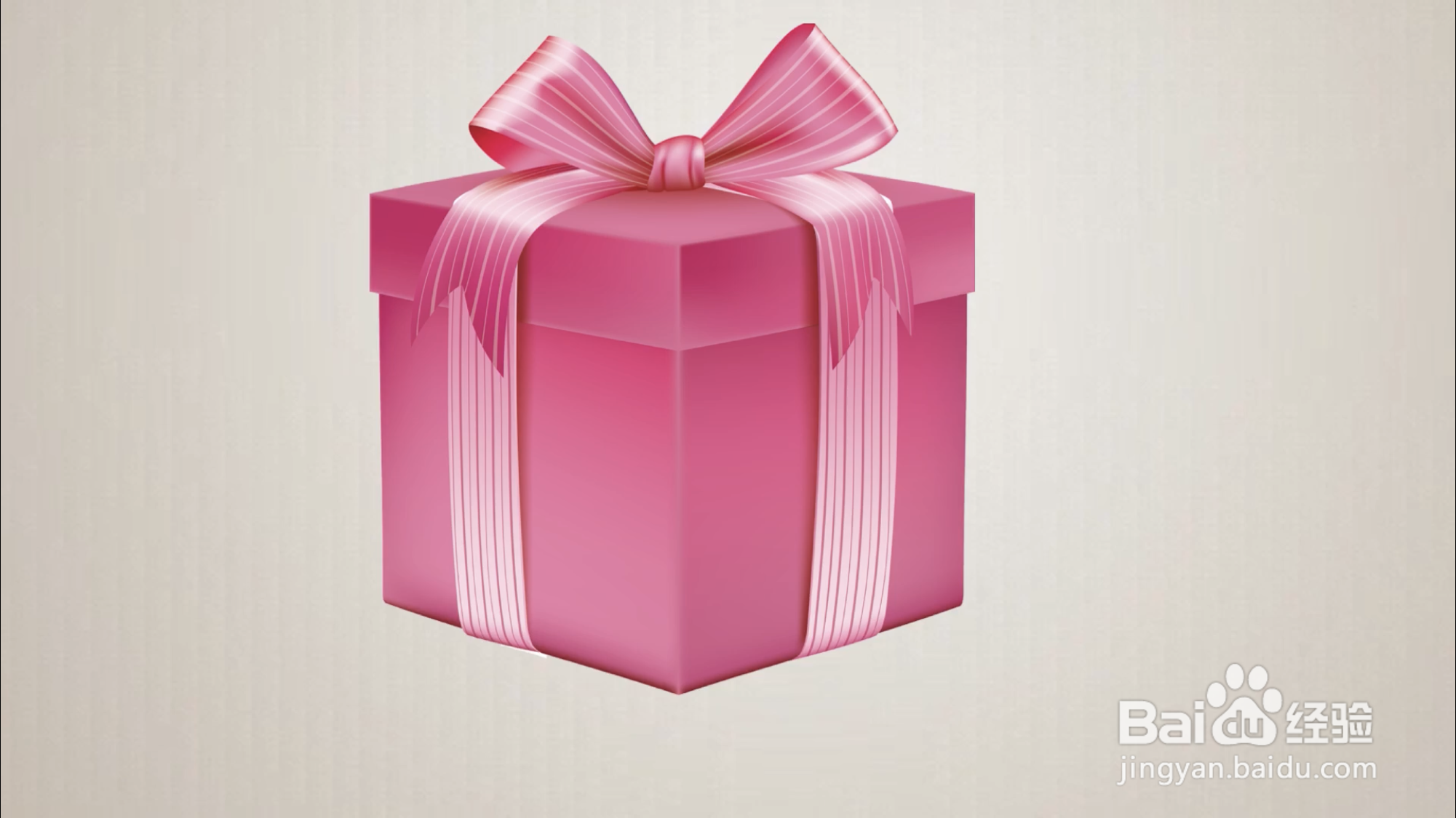 包装盒蝴蝶结应该怎么画