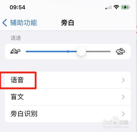 iPhone手机旁白在哪设置开启音调变化功能
