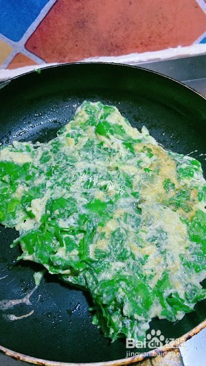 芹菜叶炒鸡蛋