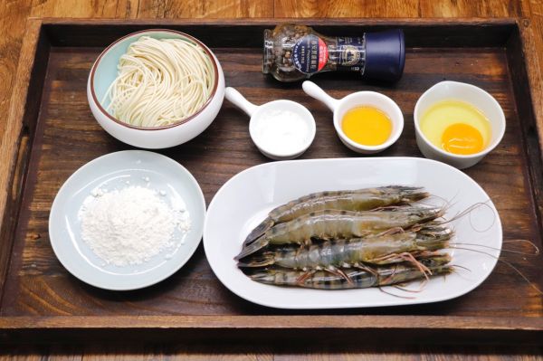 红红火火腰缠万贯面条炸大虾高颜值好口味