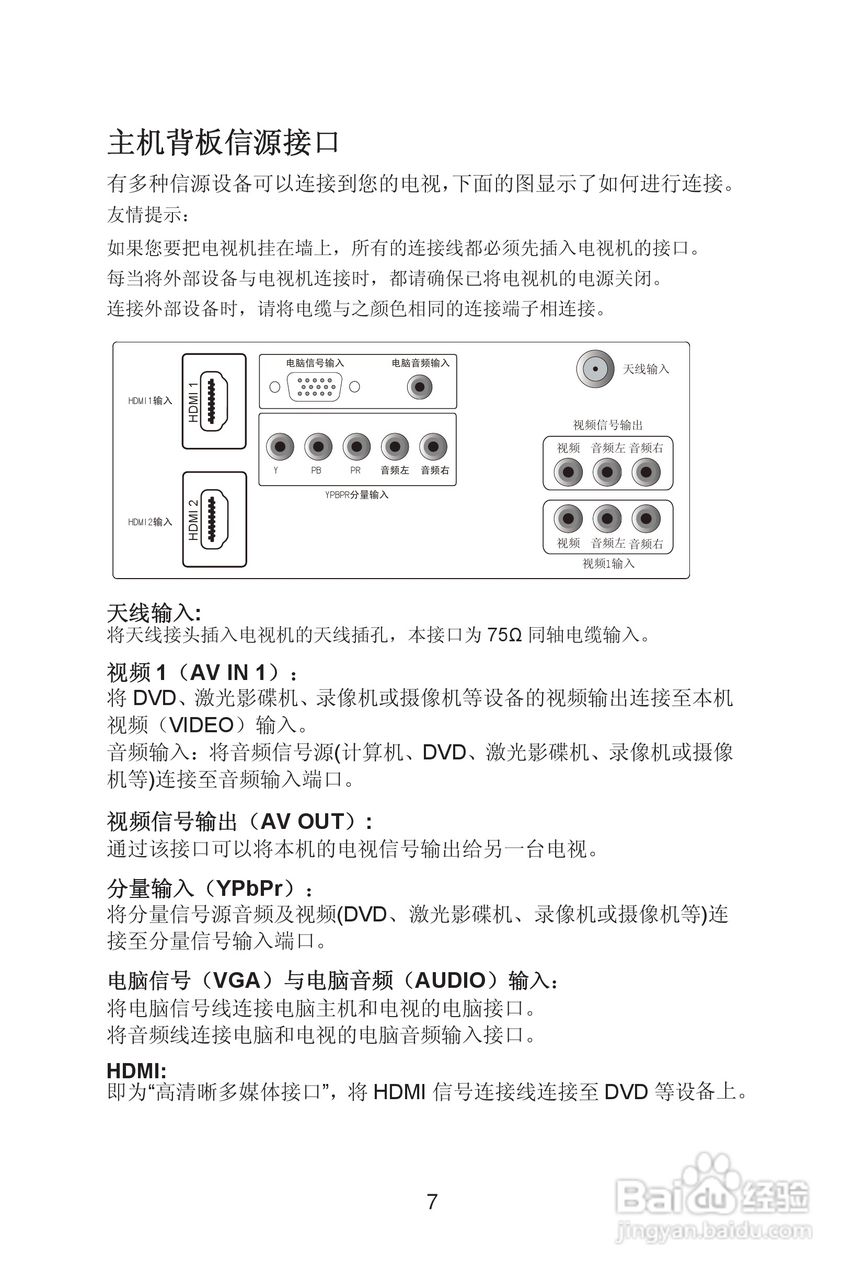 熊猫电子L32A01D液晶彩色电视机说明书:[1]