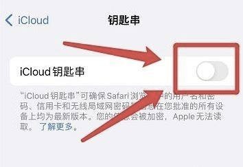 苹果手机iCloud钥匙串在哪里关掉呢？