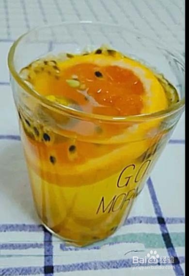 西柚百香果果茶的做法