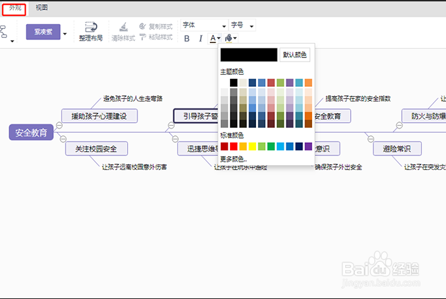 安全教育思维导图模板分享