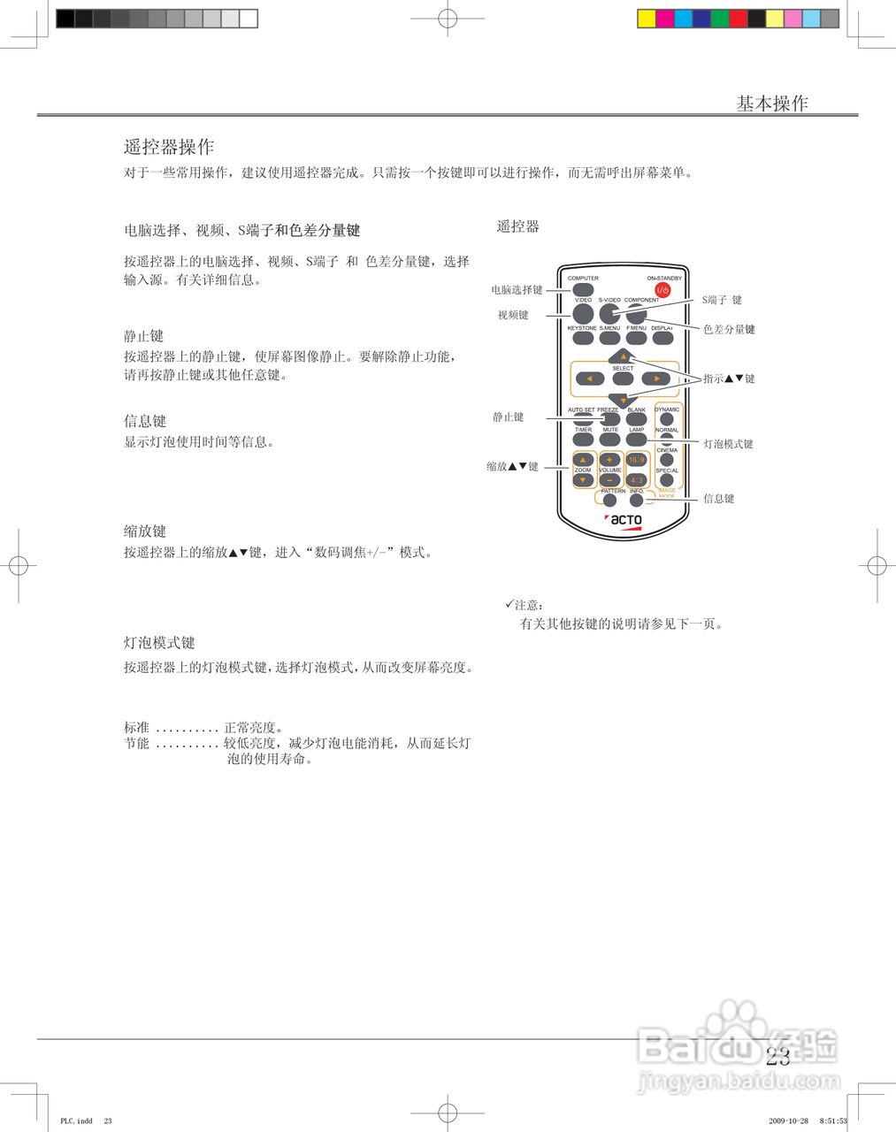 雅图ACTO LX640投影机使用说明书:[3]