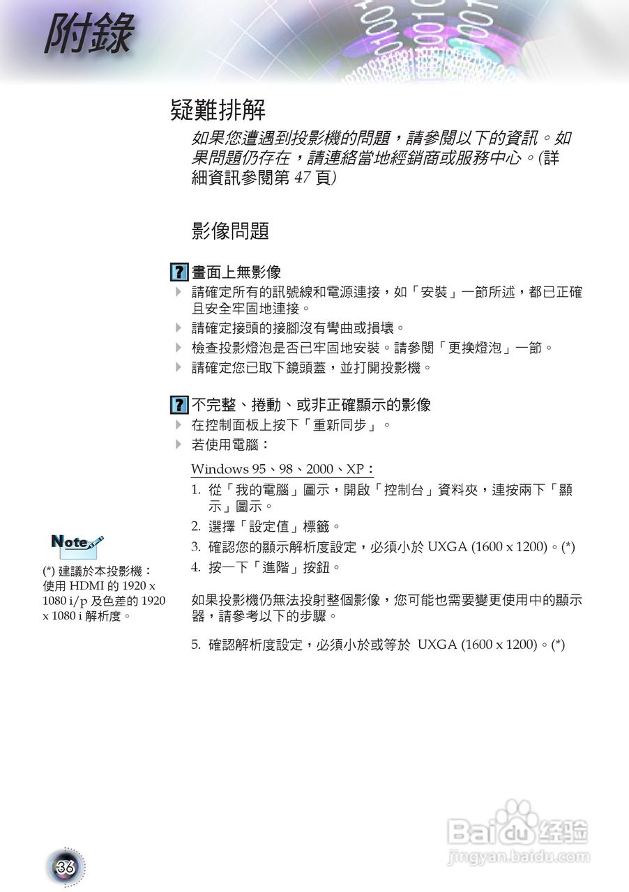 Optoma奥图码HD80-LV投影机使用说明书:[4]