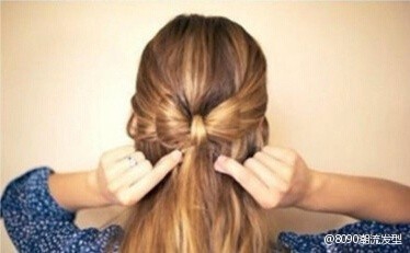 可爱蝴蝶结公主头