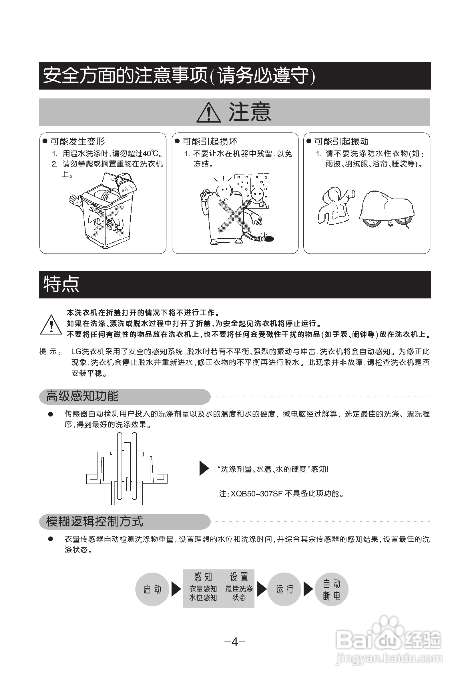LG XQB50-307SF洗衣机使用说明书:[1]
