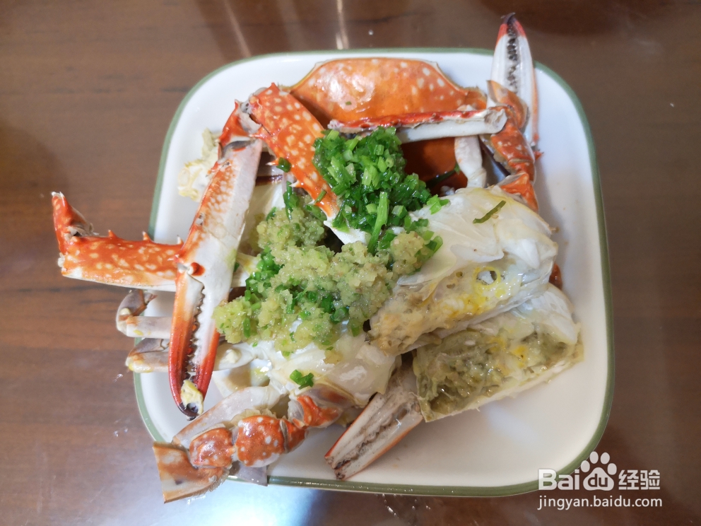 简单快捷的葱姜梭子蟹