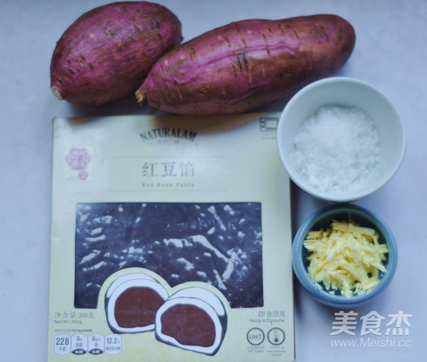 白薯豆沙茶巾绞