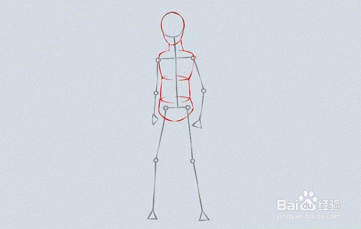 如何画一个动画体