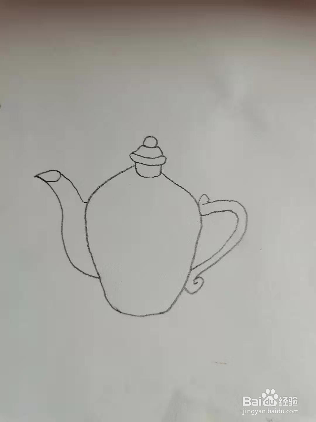 小茶壶怎么画