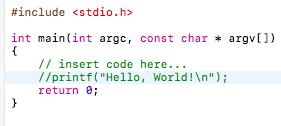 如何用xcode 8 编辑c语言