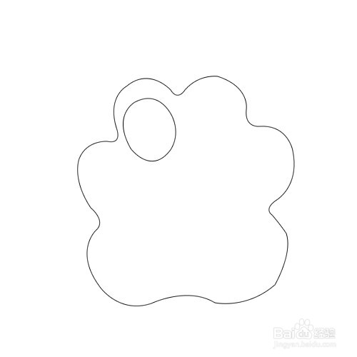 如何画熊掌简笔画