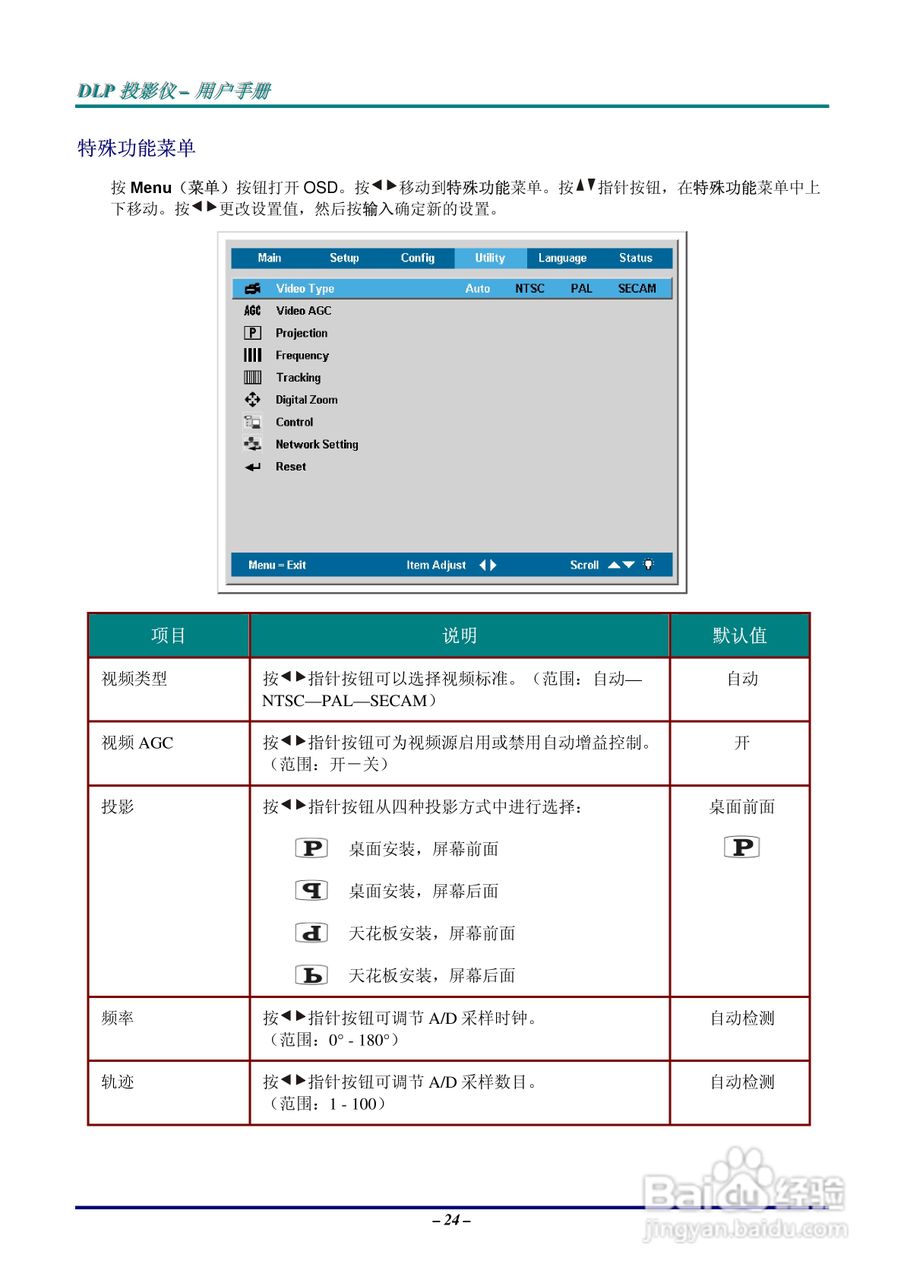 丽讯Vivitek D638MX投影机说明书:[3]