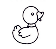 如何画只简单的小鸭子？