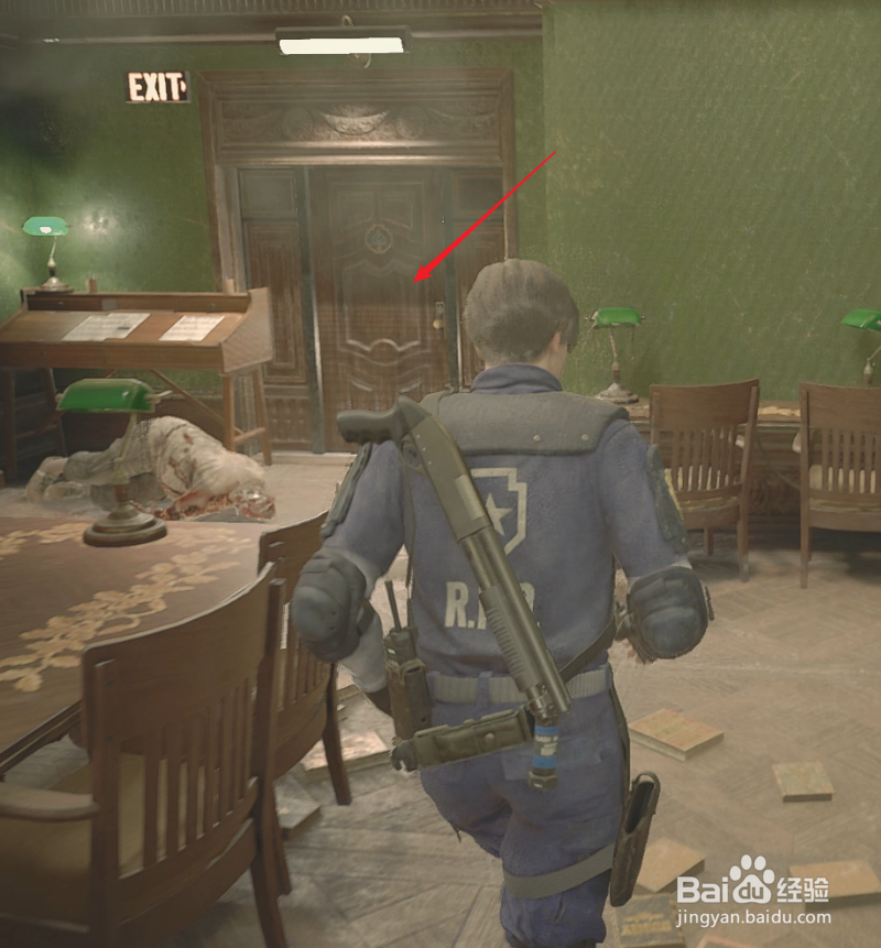 生化2重制版里昂里关攻略15:打开并进入逃生通道