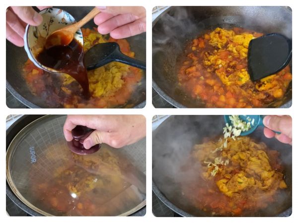 番茄炸蛋砂锅饭