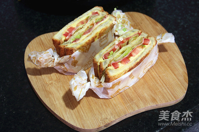 芝士黑芝麻三明治