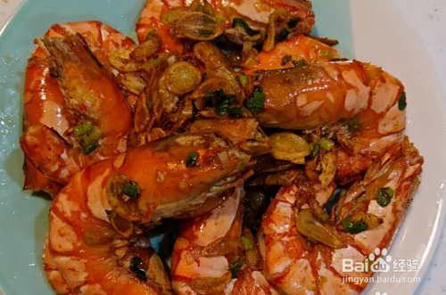 蒜片椒盐虾的做法