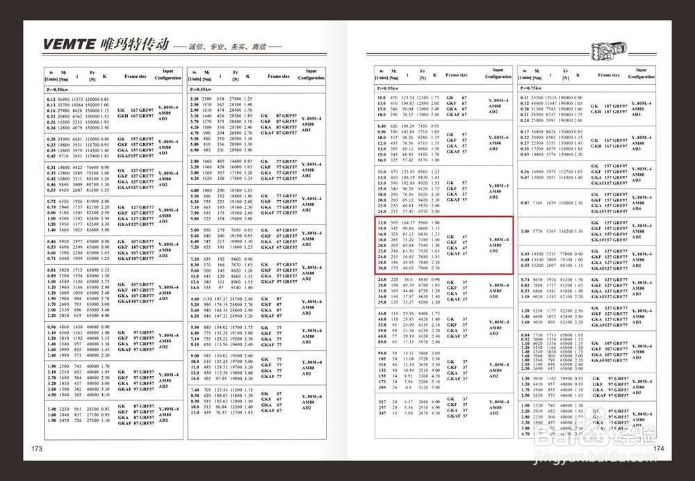 K47锥齿轮减速机减速比参数图纸