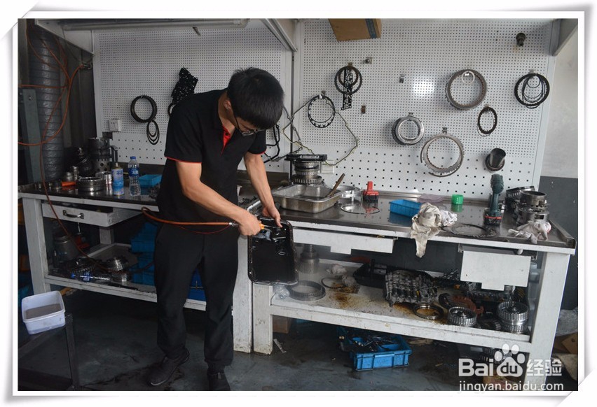 马自达自动变速箱换油保养,循环机换油