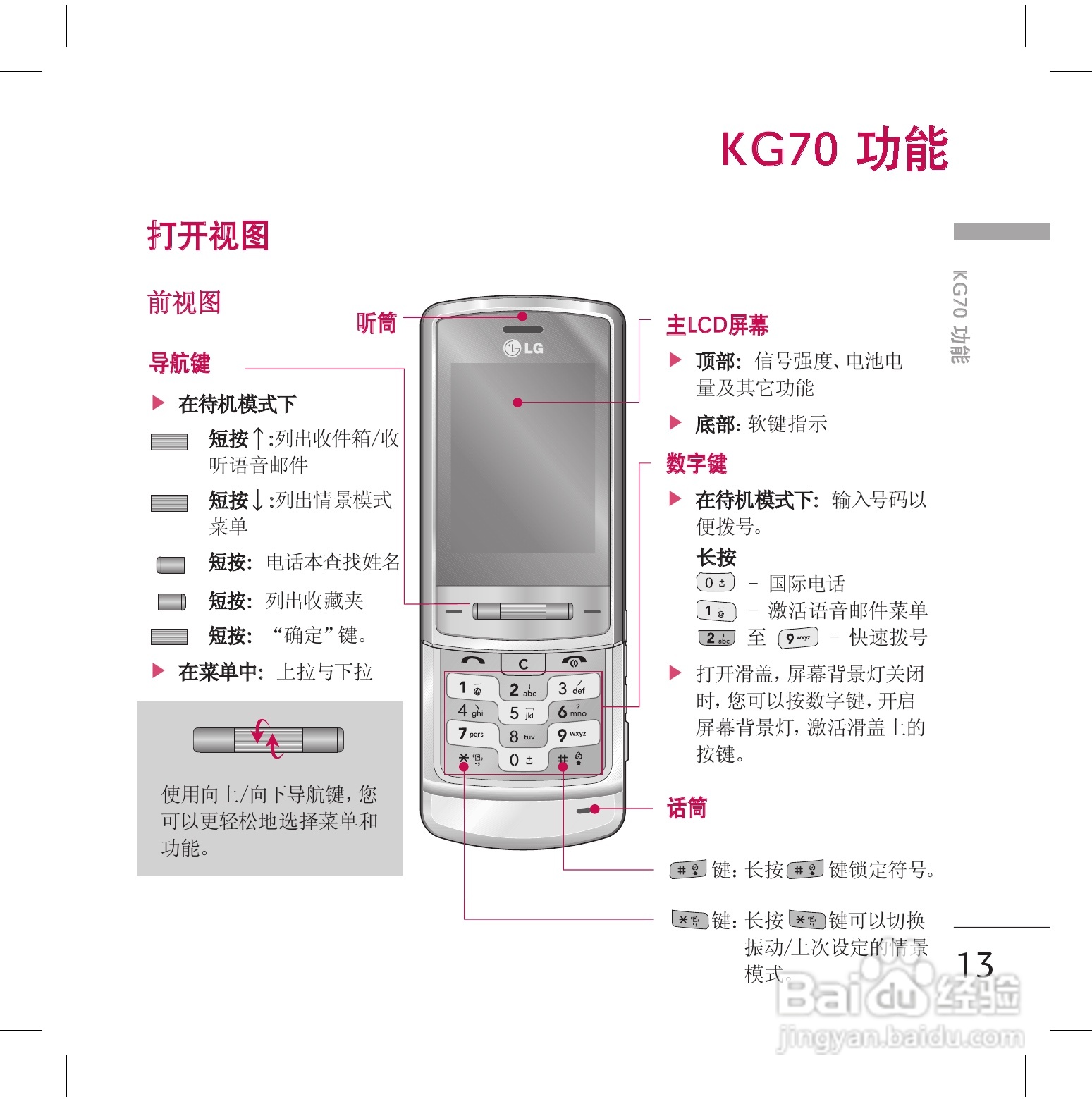 LG KG70手机使用说明书:[2]