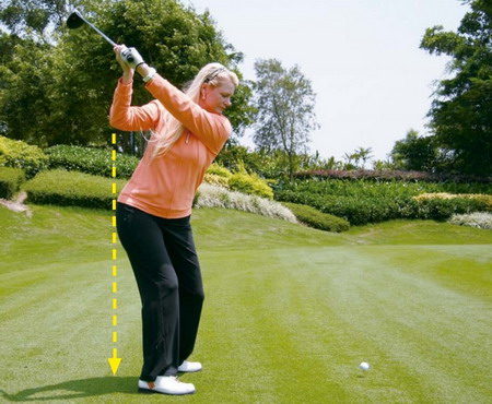 让球杆上至正确位置的要点及练习方法