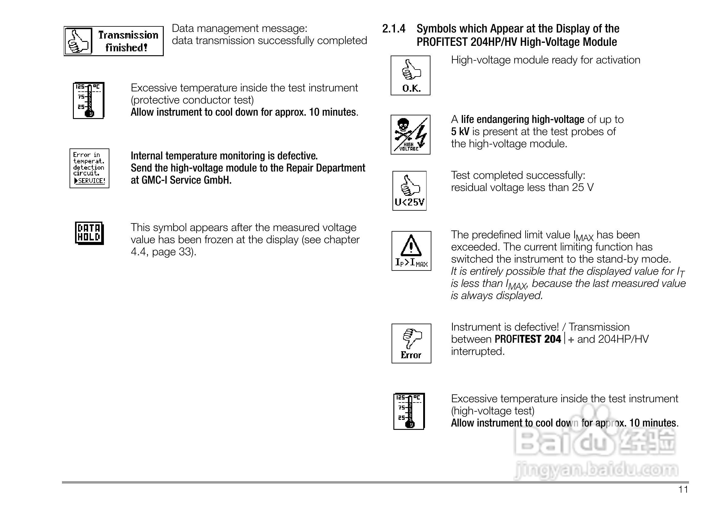 PROFITEST 204安规测试仪使用说明书:[2]