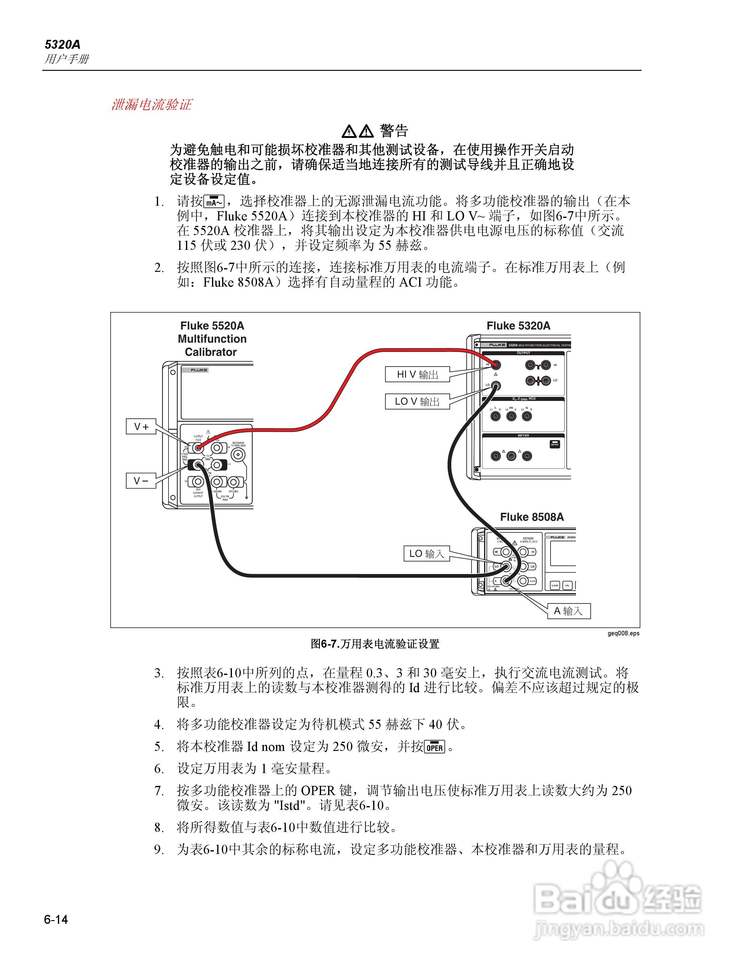福禄克5320A 多功能电气安全校准器用户手册:[15]