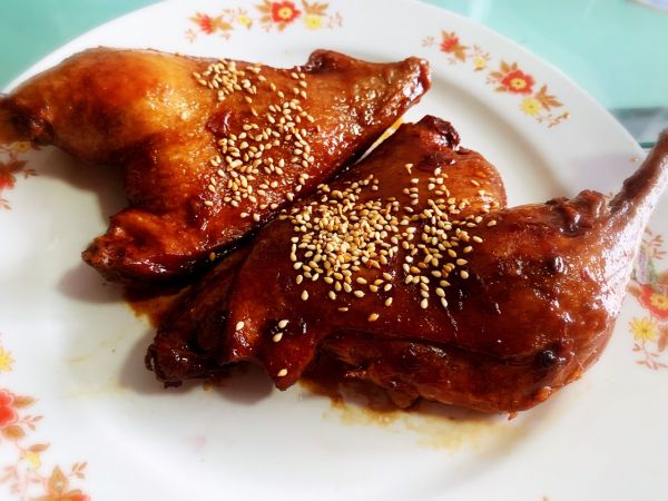 西洋参麻油鸭腿