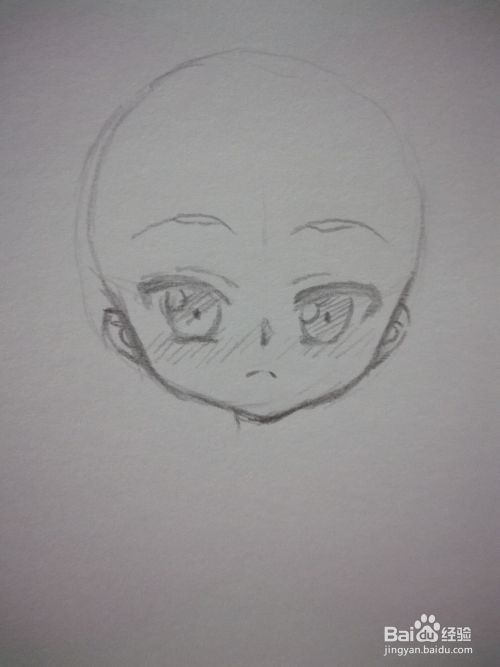生气的漫画人物正面头部画法 百度经验