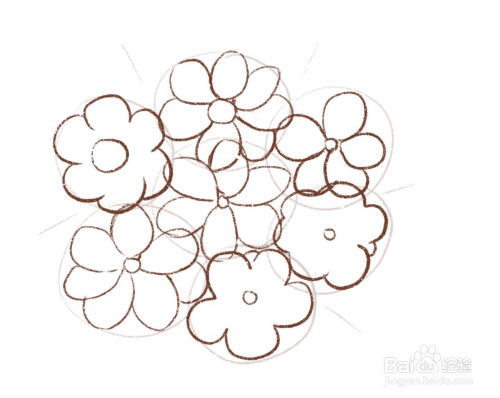 一束花简笔画画法教程