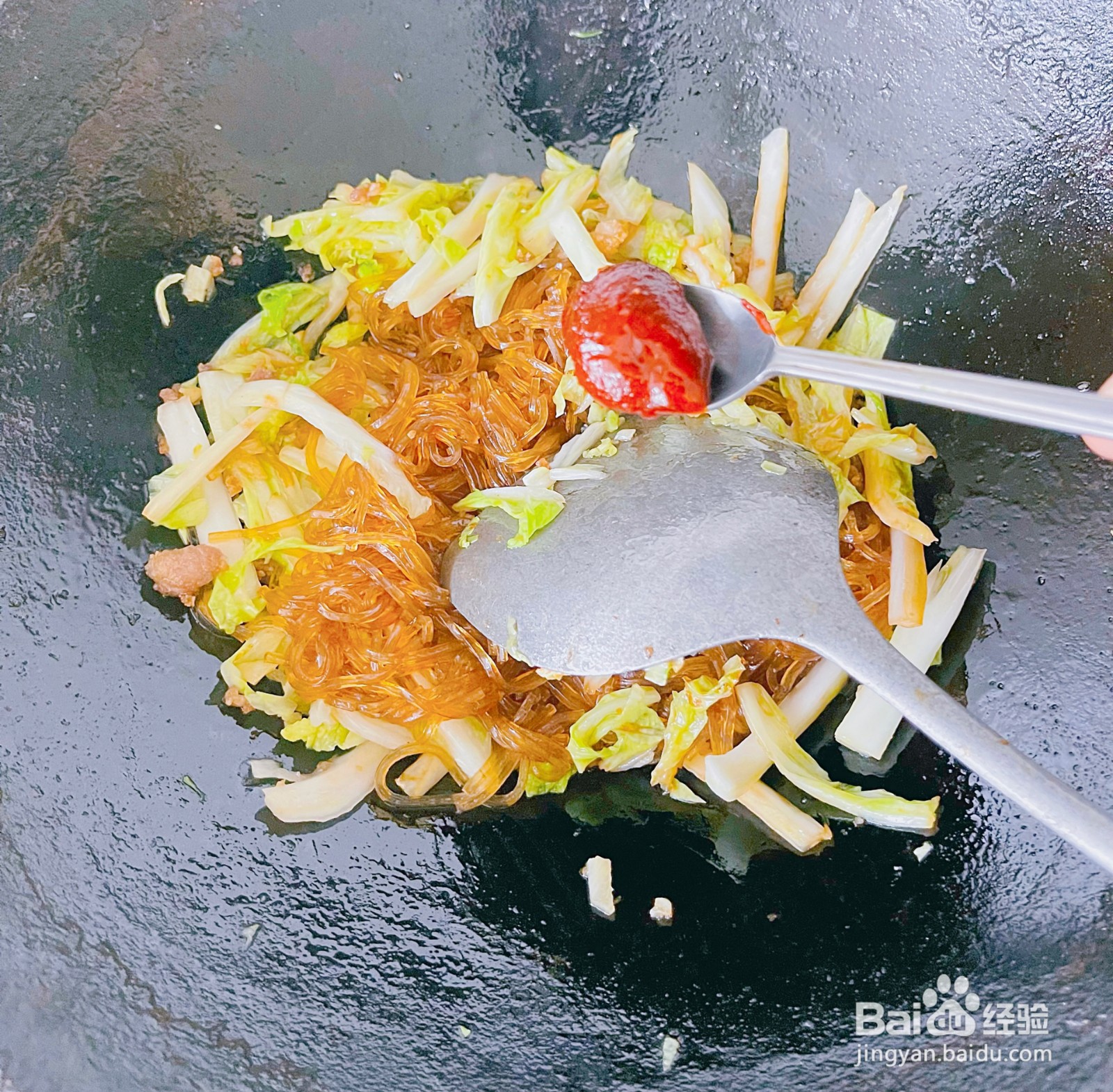 白菜肉末粉丝怎么做