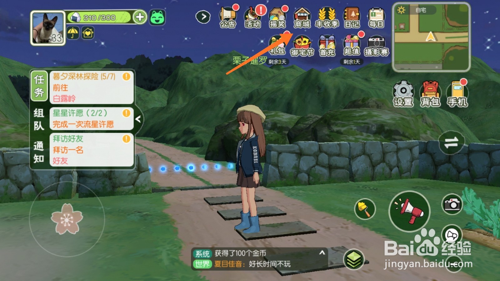 小森生活中哪里查看蓝气球类型