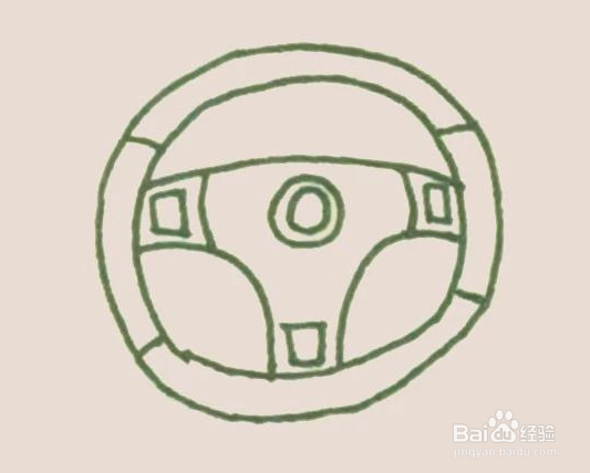 简笔画之方向盘