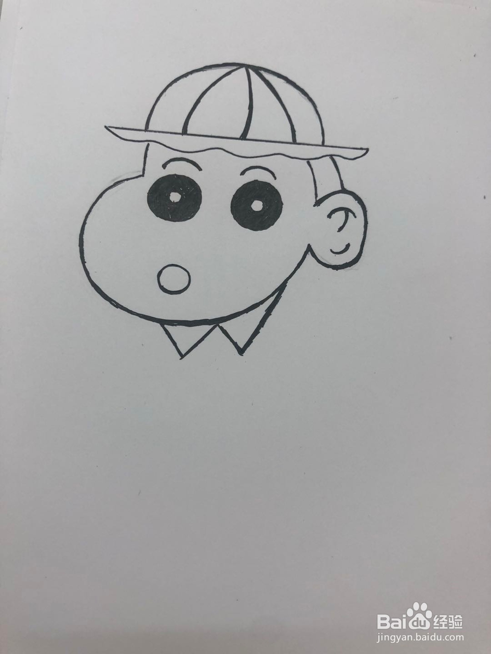 抖音最火—蜡笔小新简笔画教程