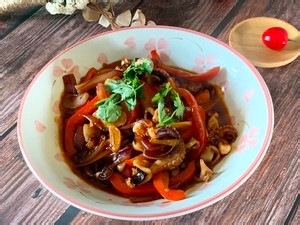 流口水的酱爆八爪鱼