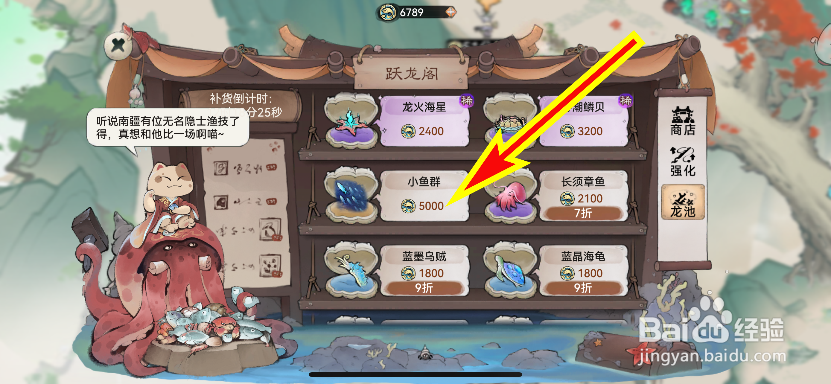 最强祖师怎么购买小鱼群
