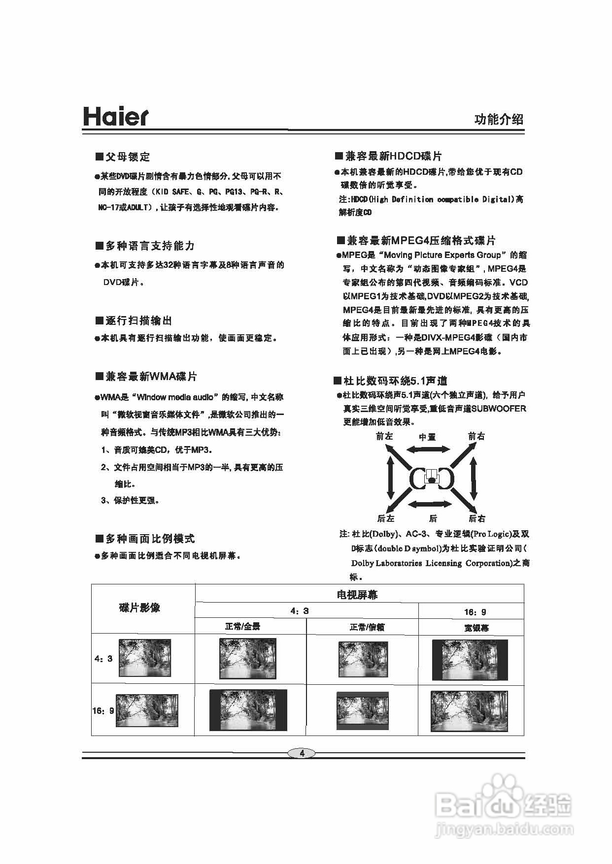 海尔DVD-S3850B影碟机使用说明书:[1]