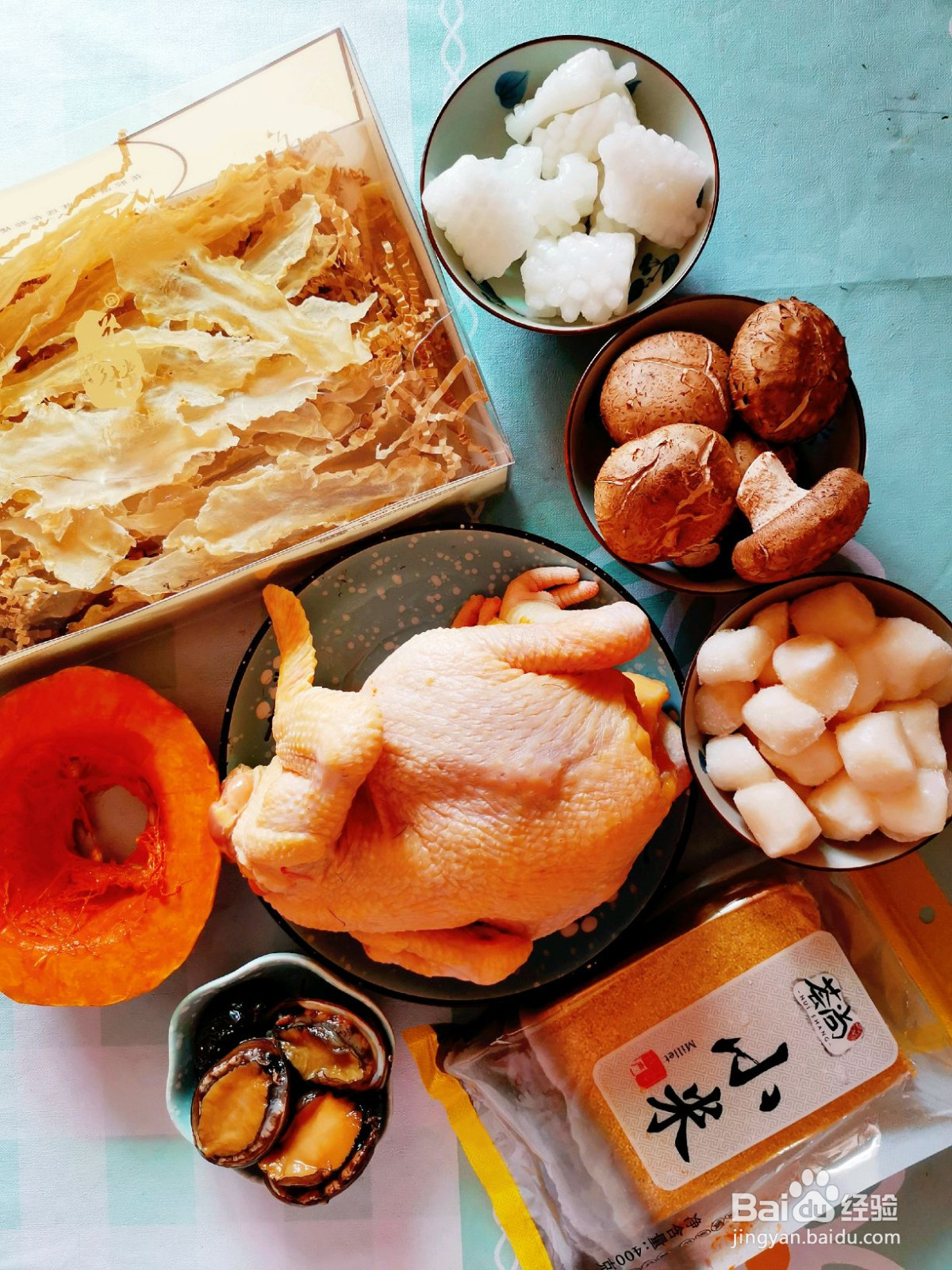 花胶鲍鱼鸡的做法