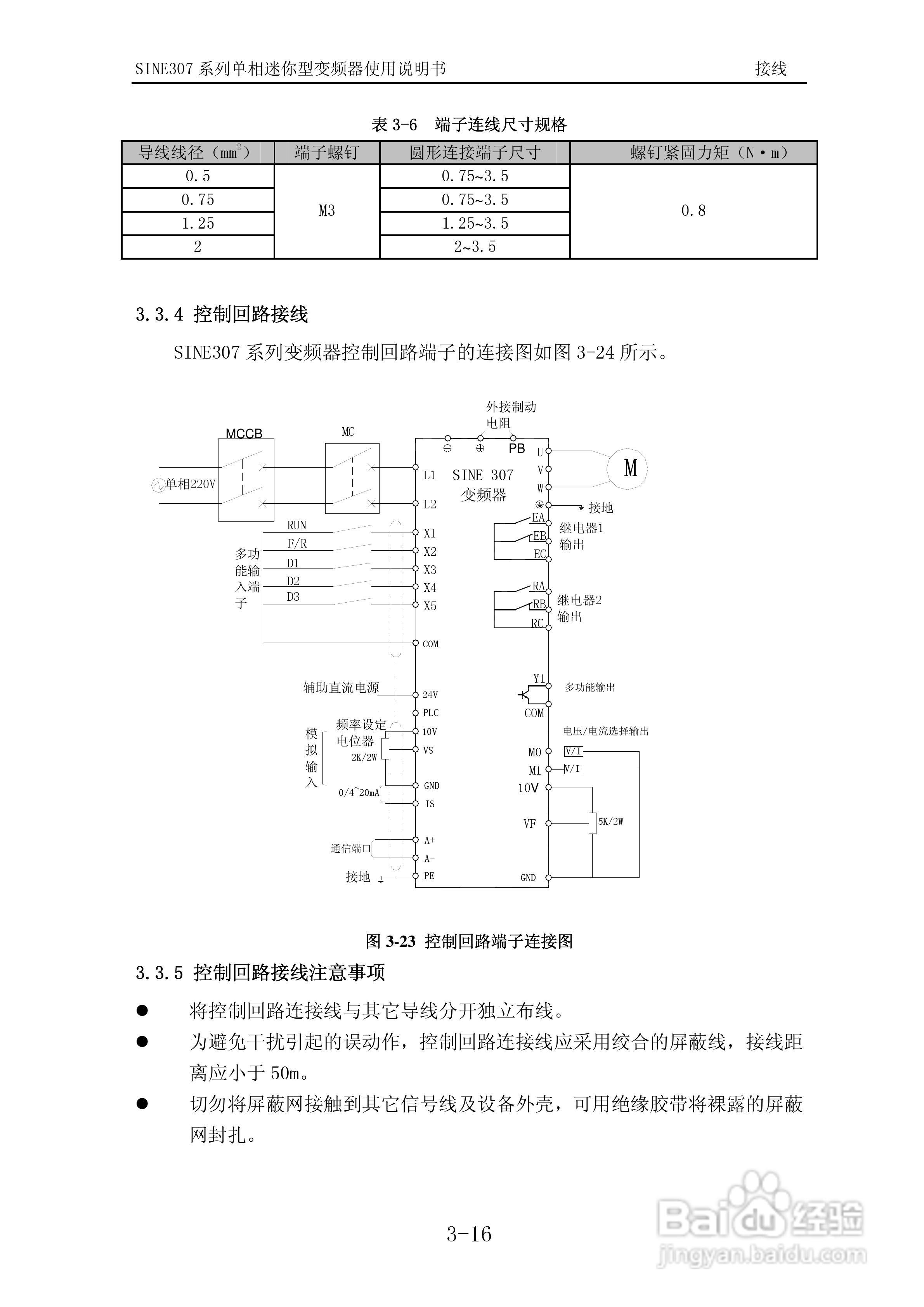 正弦(SINEE)SINE307-0R7变频器说明书:[5]